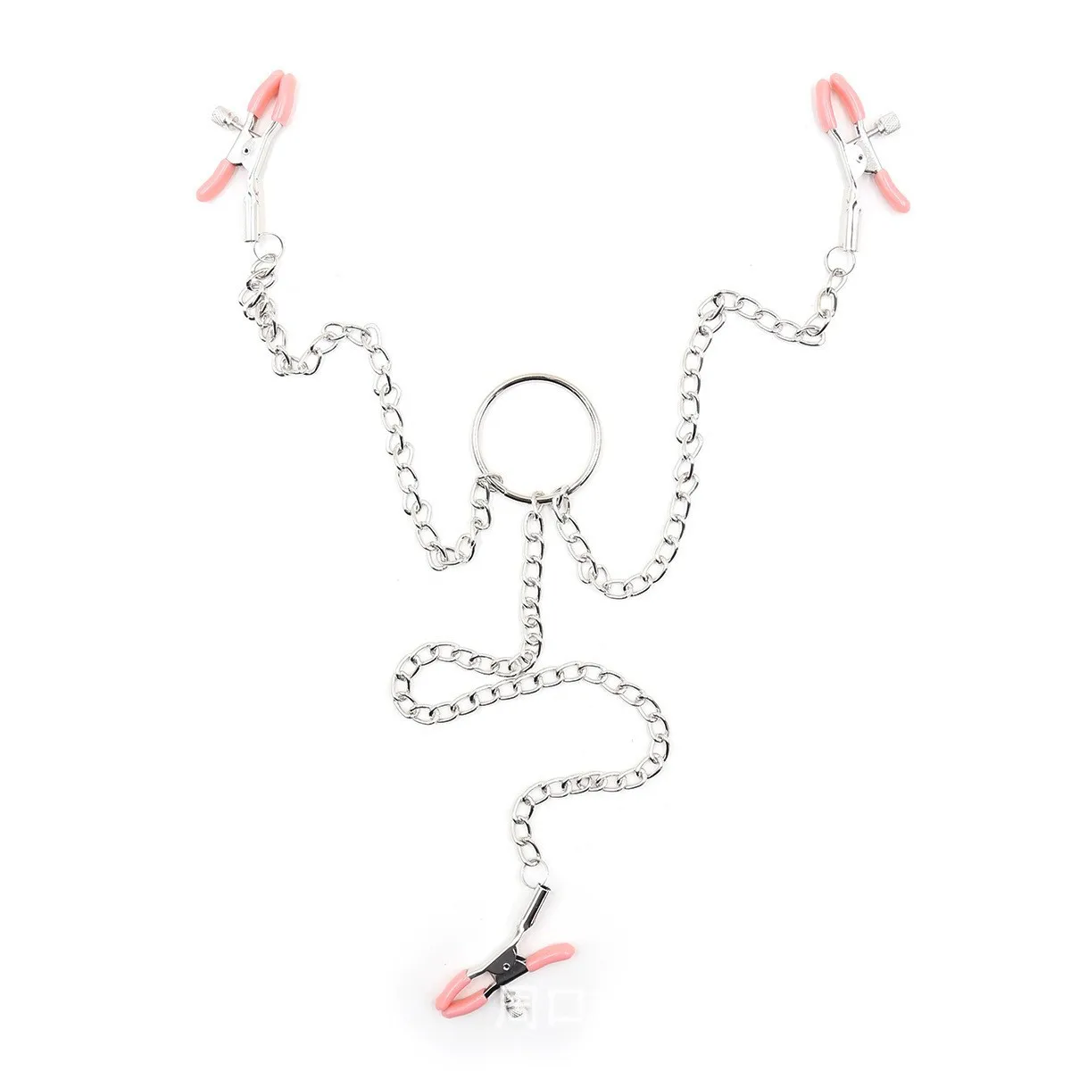 Stainless Steel Metal Chain Nipple Milk Clips Breast Clip Sex Slaves Nipple Clamps Sex Toys Butterfly Style For Couples
