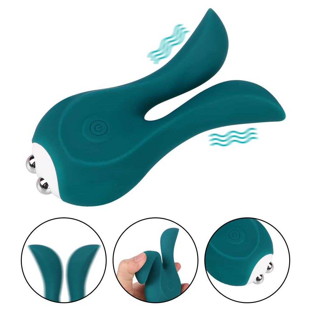 Sexy Rabbit Ear Pocket Vibrator for Women Nipple Clamps Clitoris Stimulator Vaginal Anal Plug Female Masturbator Sex Toys Erotic