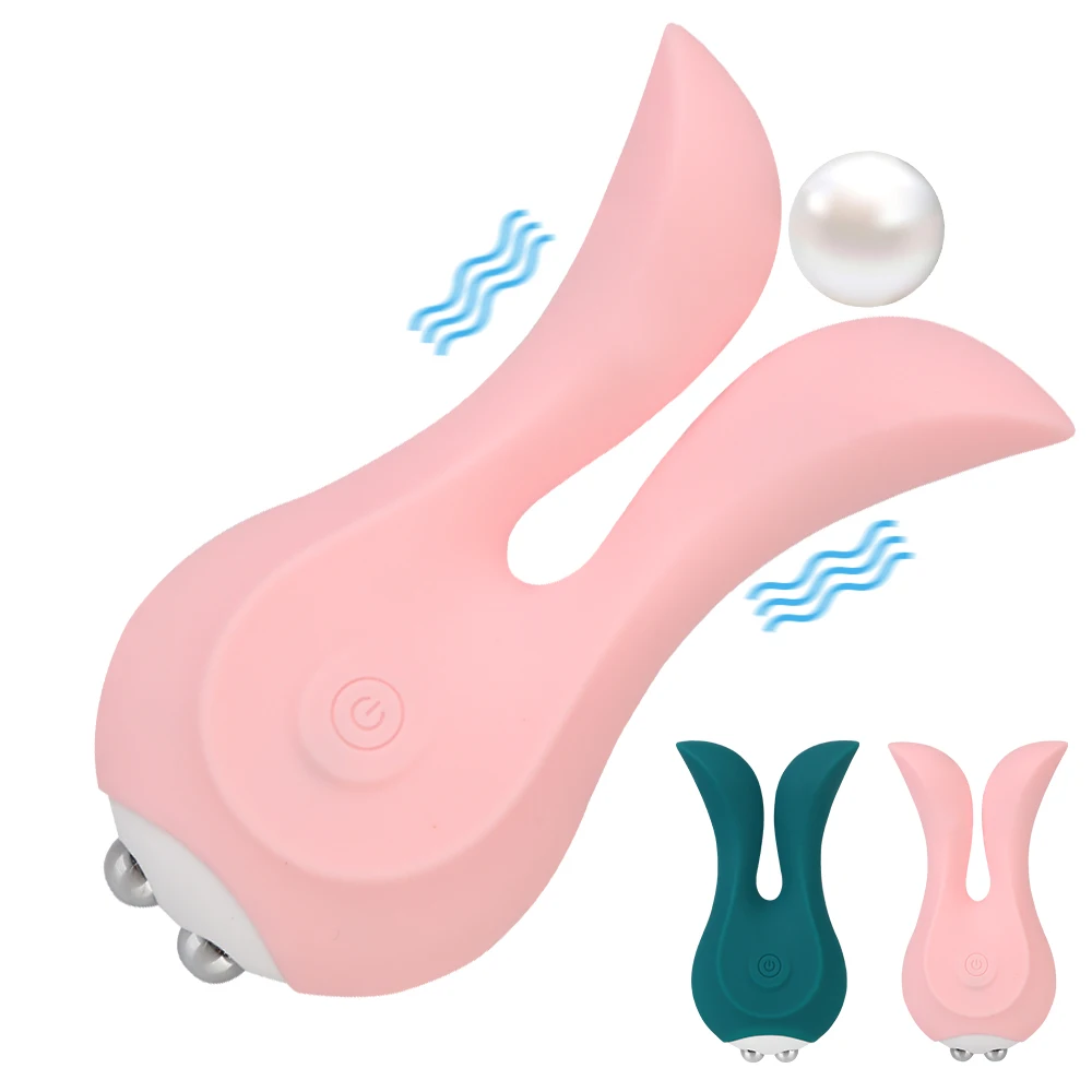 Sexy Rabbit Ear Pocket Vibrator for Women Nipple Clamps Clitoris Stimulator Vaginal Anal Plug Female Masturbator Sex Toys Erotic
