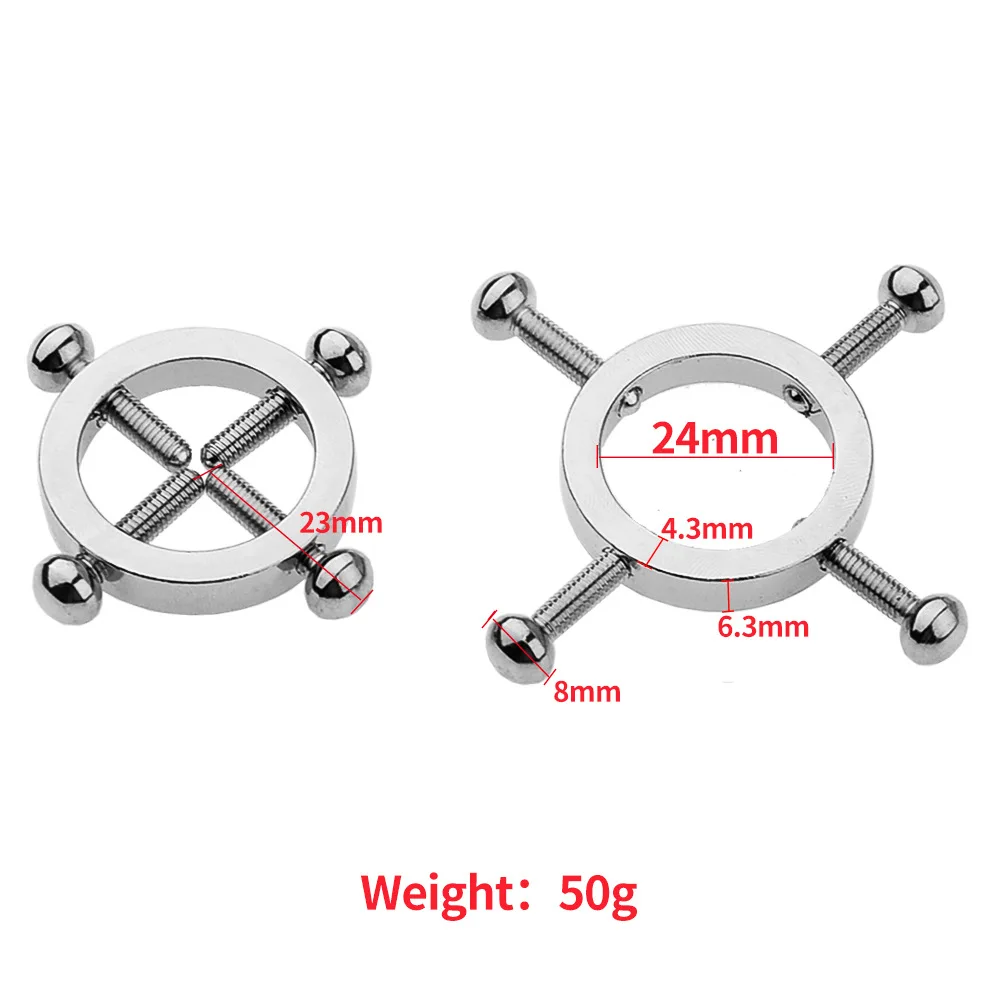 1 Pair Nipple Clamps Breast Clips Nipple Stimulator Erotic Toys Sex Slave Restraints Sex Toys for Couple Adult Games