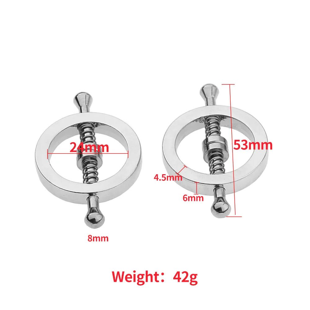 1 Pair Nipple Clamps Breast Clips Nipple Stimulator Erotic Toys Sex Slave Restraints Sex Toys for Couple Adult Games