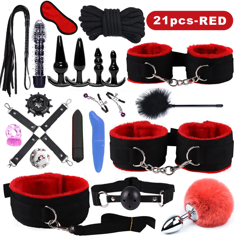 Sex Kit Accessories BDsm Adult Games Restraint Handcuffs Whip Bullet Vibrator for Couple Sex Toys Erotic Anal Plug Nipple Clamp Sex Kit Accessories BDsm Adult Games Restraint Handcuffs Whip Bullet Vibrator for Couple Sex Toys Erotic Anal Plug Nipple Clamp
