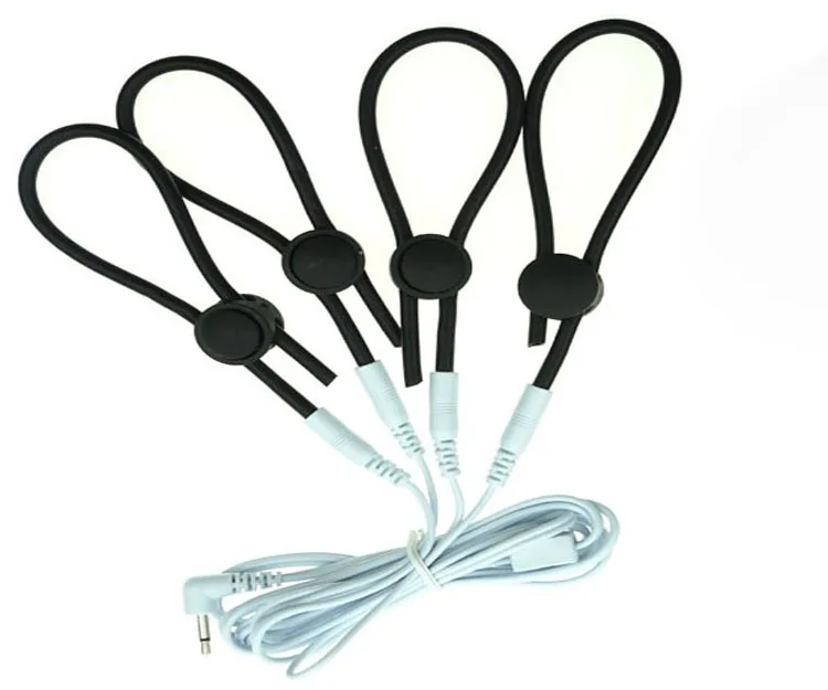 Electric Stimulation Massage Sex Toys Electro Shock Pulse Anal Butt Plug Penis Cage/Plug/Ring Nipple Clamp Labia Clip SM Roller