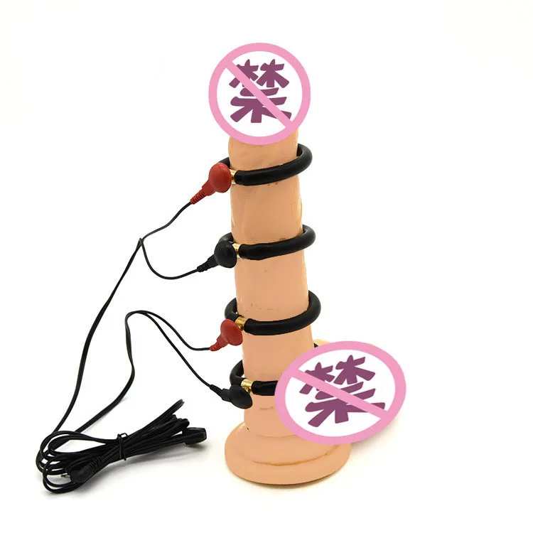 Electric Stimulation Massage Sex Toys Electro Shock Pulse Anal Butt Plug Penis Cage/Plug/Ring Nipple Clamp Labia Clip SM Roller