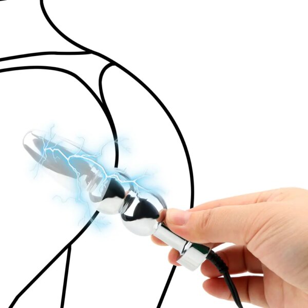 Electric Stimulation Massage Sex Toys Electro Shock Pulse Anal Butt Plug Penis Cage/Plug/Ring Nipple Clamp Labia Clip SM Roller