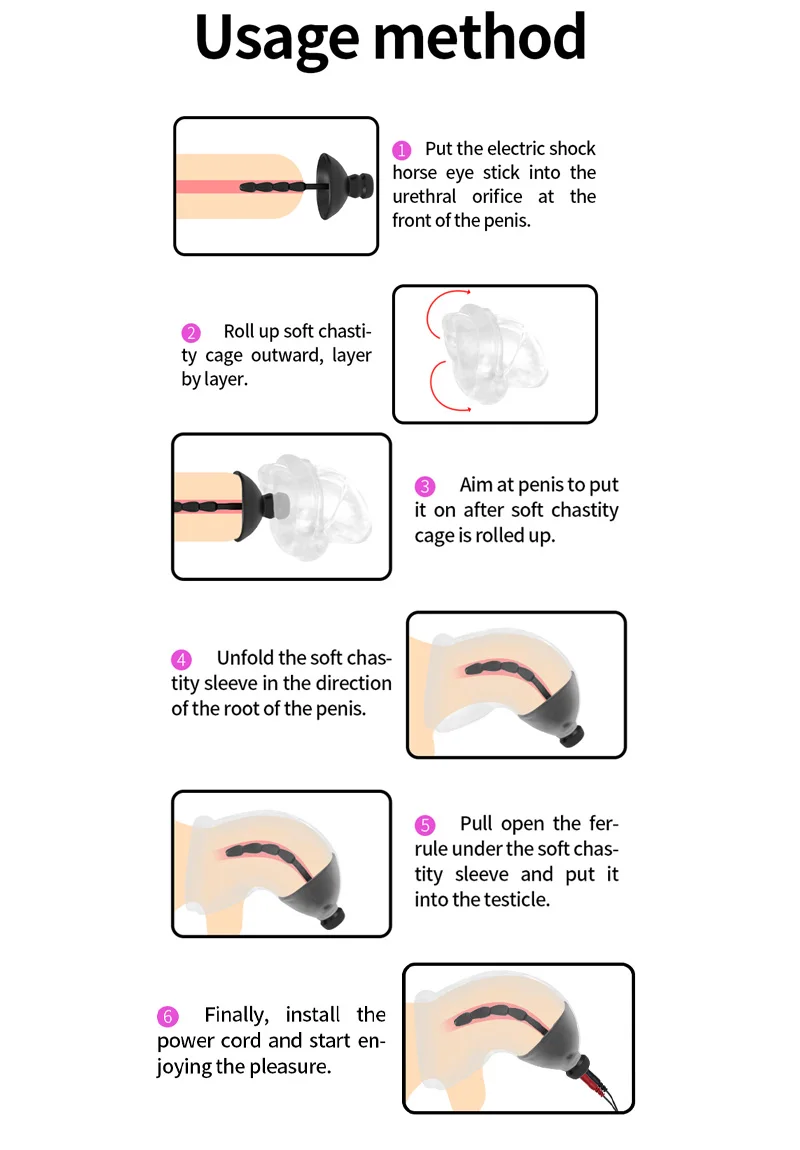 Electric Stimulation Massage Sex Toys Electro Shock Pulse Anal Butt Plug Penis Cage/Plug/Ring Nipple Clamp Labia Clip SM Roller