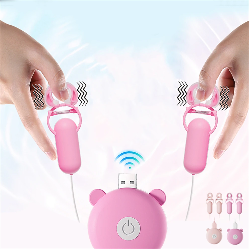 10 Speeds Vibrating Nipple Clamps Breast Clips for Women Breast Massage Vibrator Enhancer Clitoris Licking Sex Toys for Adult 18 10 Speeds Vibrating Nipple Clamps Breast Clips for Women Breast Massage Vibrator Enhancer Clitoris Licking Sex Toys for Adult 18