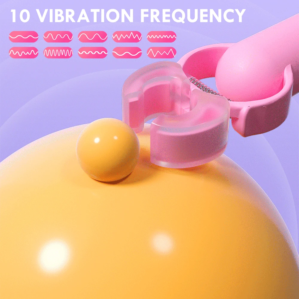 10 Speeds Vibrating Nipple Clamps Breast Clips for Women Breast Massage Vibrator Enhancer Clitoris Licking Sex Toys for Adult 18 10 Speeds Vibrating Nipple Clamps Breast Clips for Women Breast Massage Vibrator Enhancer Clitoris Licking Sex Toys for Adult 18