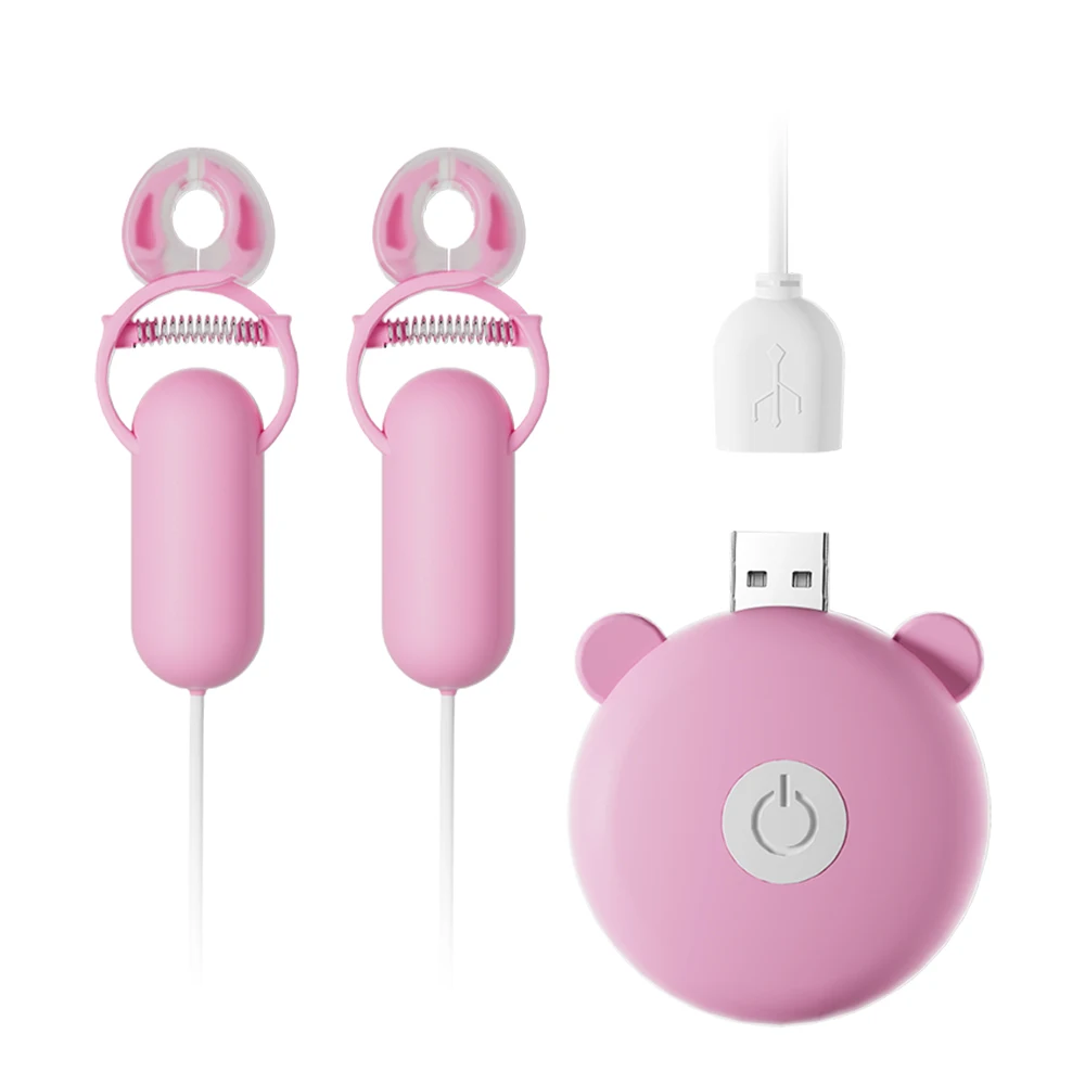 10 Speeds Vibrating Nipple Clamps Breast Clips for Women Breast Massage Vibrator Enhancer Clitoris Licking Sex Toys for Adult 18 10 Speeds Vibrating Nipple Clamps Breast Clips for Women Breast Massage Vibrator Enhancer Clitoris Licking Sex Toys for Adult 18