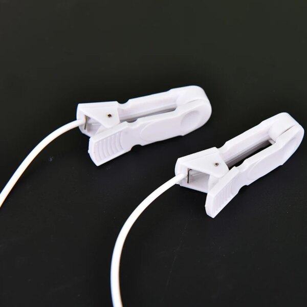 Tens Electrode Lead Wire Connecting Cable Sleeping Aids Pin Breast Nipple Ear Pain Relief Clip for Massagers Earclips 2.0mm
