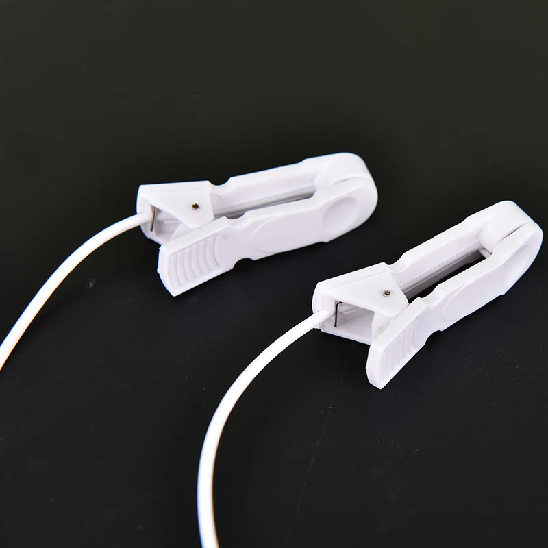 Tens Electrode Lead Wire Connecting Cable Sleeping Aids Pin Breast Nipple Ear Pain Relief Clip for Massagers Earclips 2.0mm
