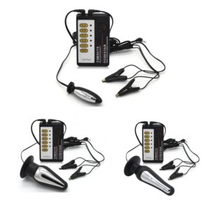 Electric Shock Anal Butt Plug BDSM Electric Stimulation Nipple Clamp Labia Clamp Prostate Massage Couple Sex Medical Themed Toy