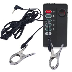Stainless Steel Nipples Clamps Electric Shock Breast Stimulation Metal Labium Clitoris Clips Adult Sex Toys For Women Men Gay
