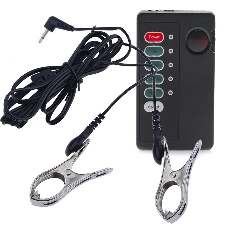 Stainless Steel Nipples Clamps Electric Shock Breast Stimulation Metal Labium Clitoris Clips Adult Sex Toys For Women Men Gay Stainless Steel Nipples Clamps Electric Shock Breast Stimulation Metal Labium Clitoris Clips Adult Sex Toys For Women Men Gay