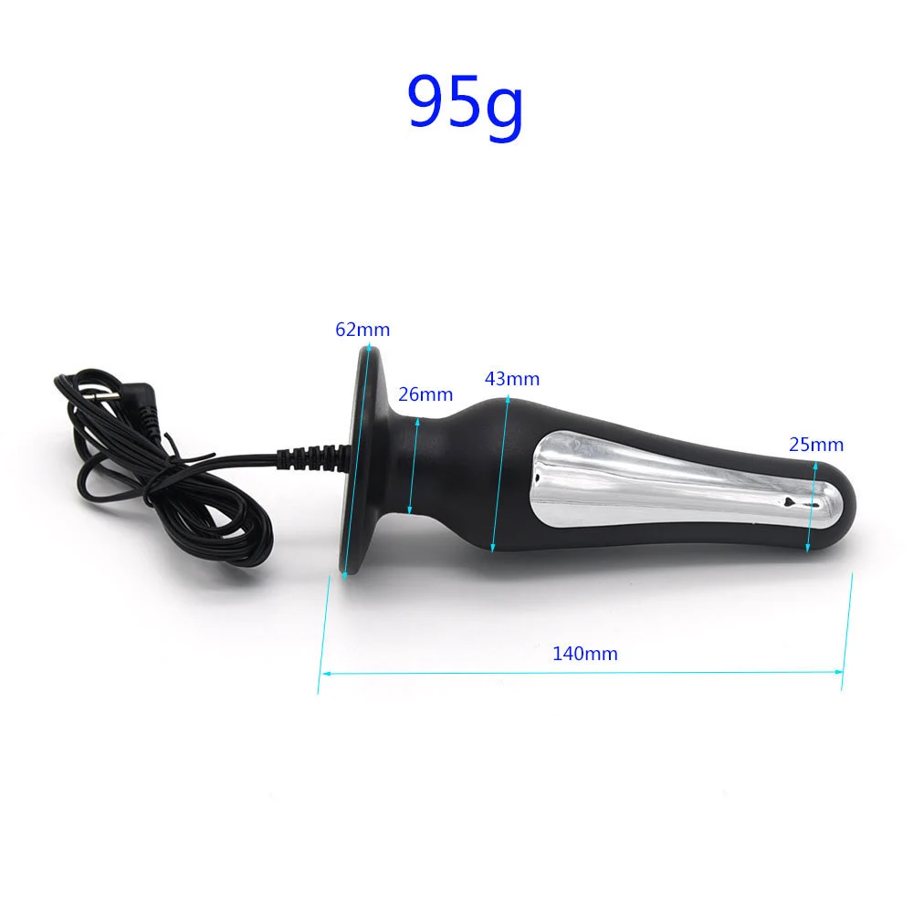 Electro schocker Stimulation Massage Masturbation Pulse Anal Butt Plug Penis Ring Nipple Clamp Massage Gloves/Pad E-stim sex toy
