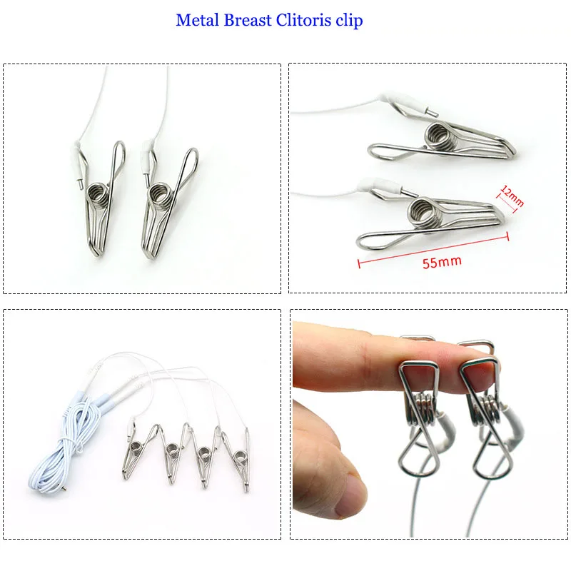 Electro schocker Stimulation Massage Masturbation Pulse Anal Butt Plug Penis Ring Nipple Clamp Massage Gloves/Pad E-stim sex toy