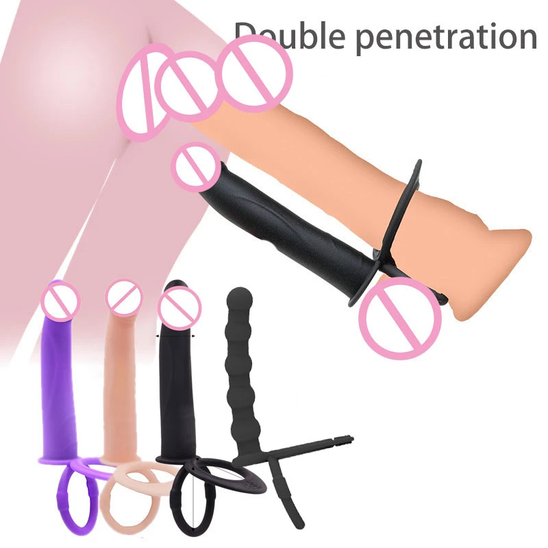 Double Penetration Dildo Adult Games Bdsm Bondage Anal Clit Stimulator Anal Plug Butt Plug Adult Sex Toys For Woman Men Couple