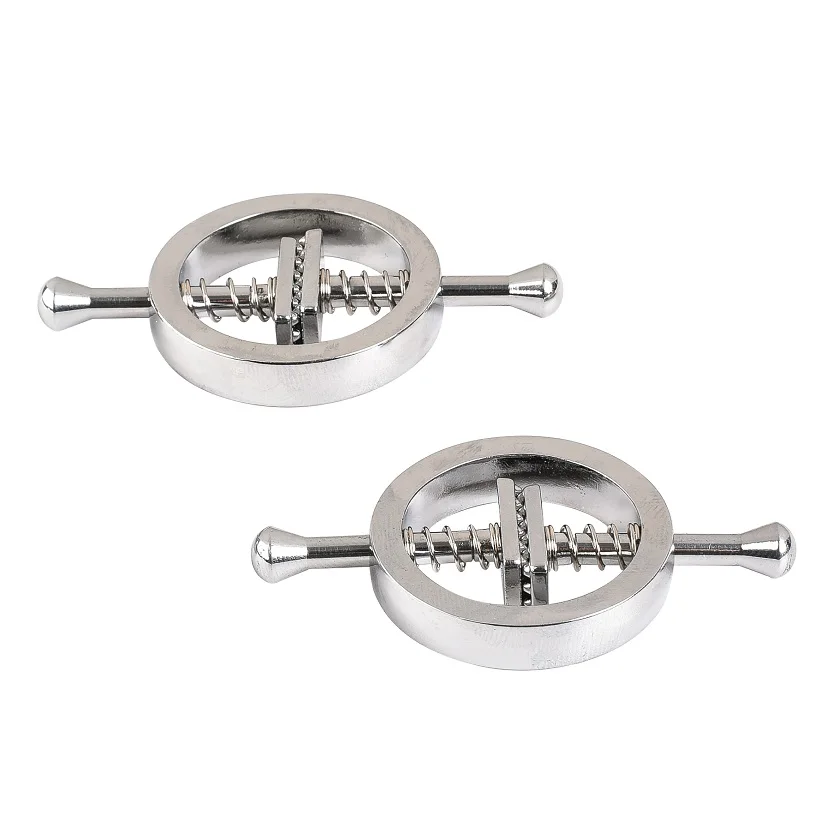 Metal Nipple Clamps Clips Stimulator Steel Nipple Breast Clamps Spring Pull Slave Bondage Flirting Women Sex Toy For Female Metal Nipple Clamps Clips Stimulator Steel Nipple Breast Clamps Spring Pull Slave Bondage Flirting Women Sex Toy For Female