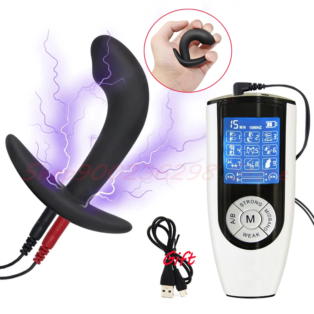 Taser Electric Shock Sex Product,SM Electro Anal Plug Nipple Clamp Cock Ring Penis Plug,Bdsm Powerbox,50 Style E-stim Accessorry