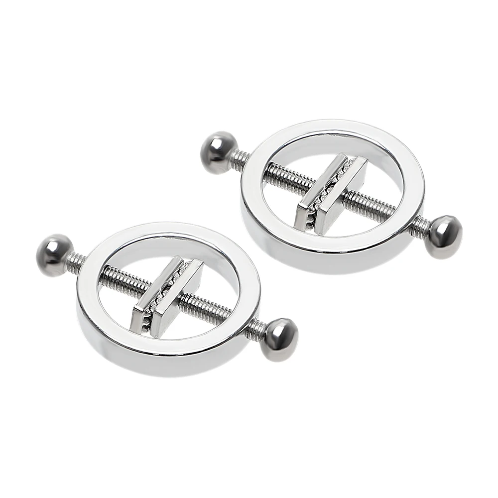 IKOKY 1 Pair Breast Clips Nipple Stimulator Flirting Teasing Sex Toys for Couple Nipple Clamps Adult Games Erotic SM Roleplay