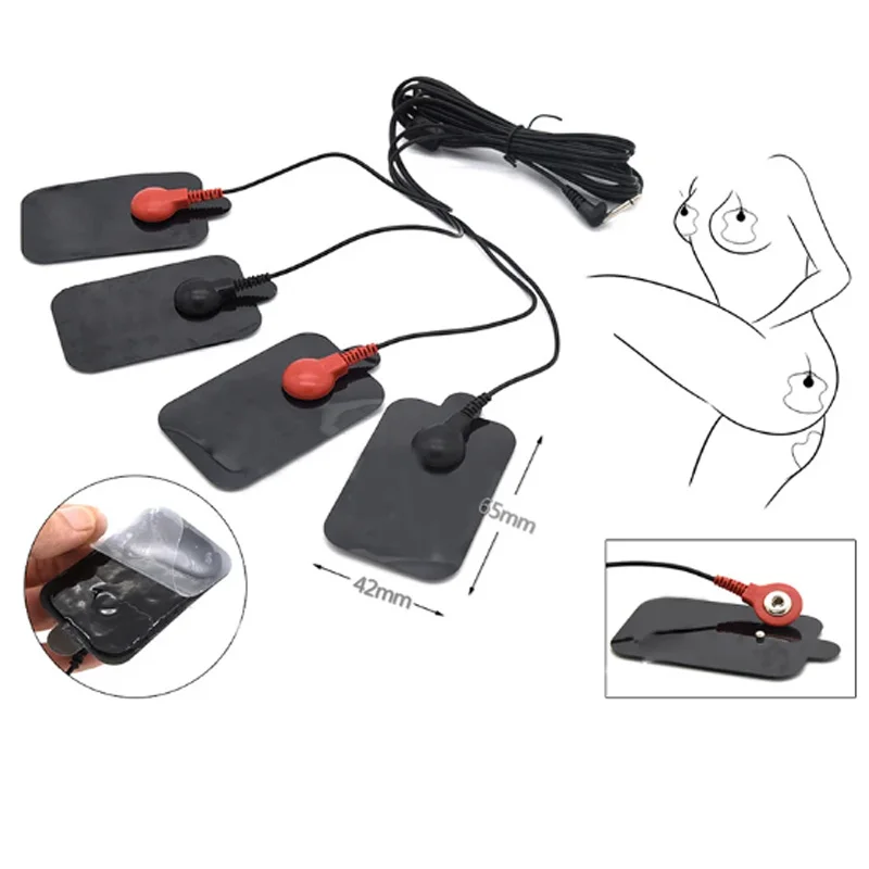 Electro Shock Anal Plug Penis Plug Cock Rings Medical Themed Toys Massage Pad Nipple Clamps For Men Electric Stimulate Sex Toys