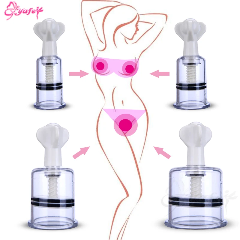 S/L/XL/M Size Nipple Clamps Breast Sucker Pussy Pump Enlarger Clitoris Stimulator Nipple Vacuum Pump Adult Game SM Sex Toys