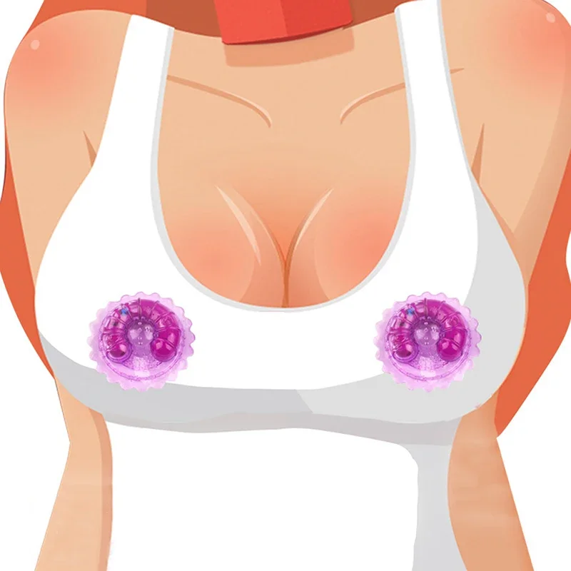 1 Pair Nipple Clip Vibrators Nipple Breast Massage G Spot Stimulation Nipple Sticker Vibrators Sex Toys for Women  Vibradores