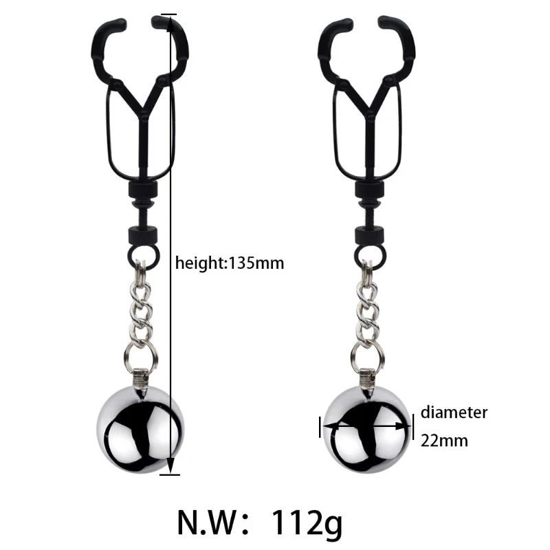 Stainless Metal Chain Nipple Milk Clips Breast Clip Sex Slaves Nipple Clamps Sex Toys Butterfly Style for Couples Nipple Sucker
