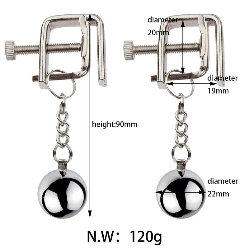 Stainless Metal Chain Nipple Milk Clips Breast Clip Sex Slaves Nipple Clamps Sex Toys Butterfly Style for Couples Nipple Sucker