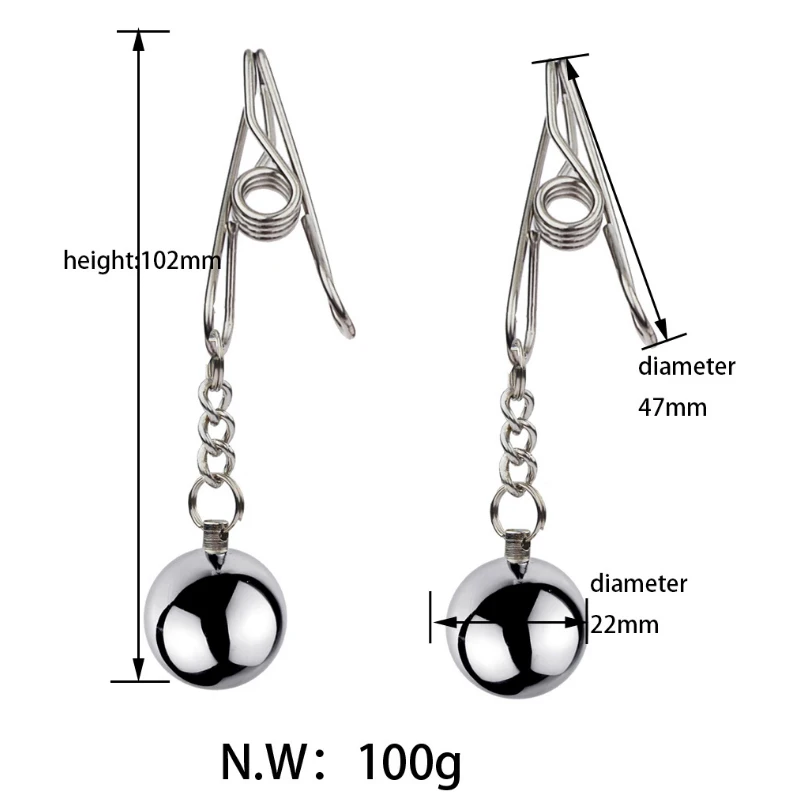 Stainless Metal Chain Nipple Milk Clips Breast Clip Sex Slaves Nipple Clamps Sex Toys Butterfly Style for Couples Nipple Sucker
