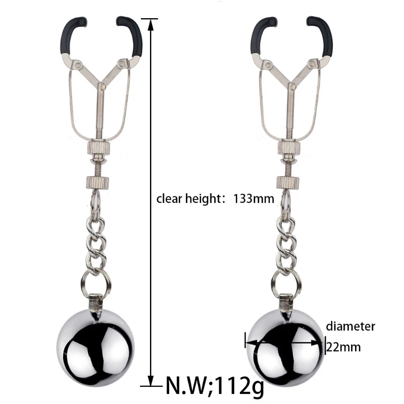 Stainless Metal Chain Nipple Milk Clips Breast Clip Sex Slaves Nipple Clamps Sex Toys Butterfly Style for Couples Nipple Sucker