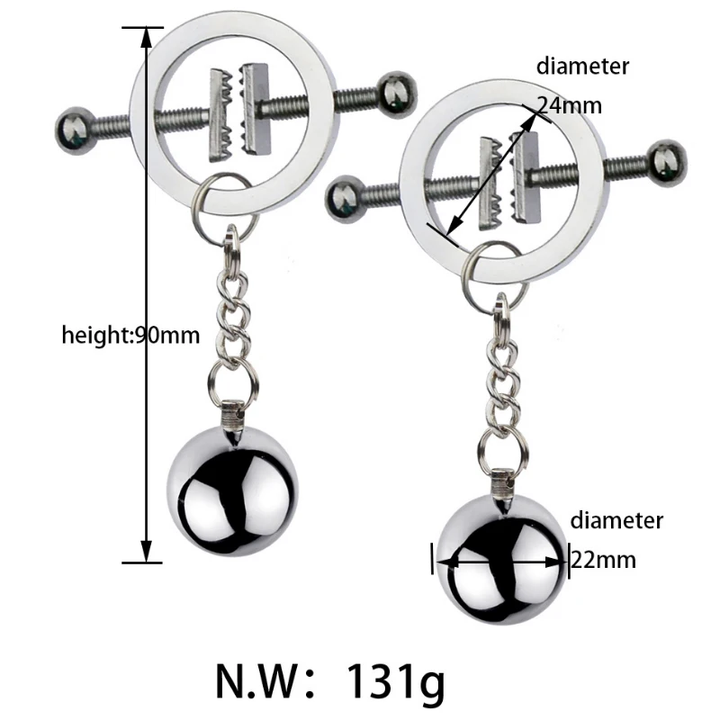 Stainless Metal Chain Nipple Milk Clips Breast Clip Sex Slaves Nipple Clamps Sex Toys Butterfly Style for Couples Nipple Sucker