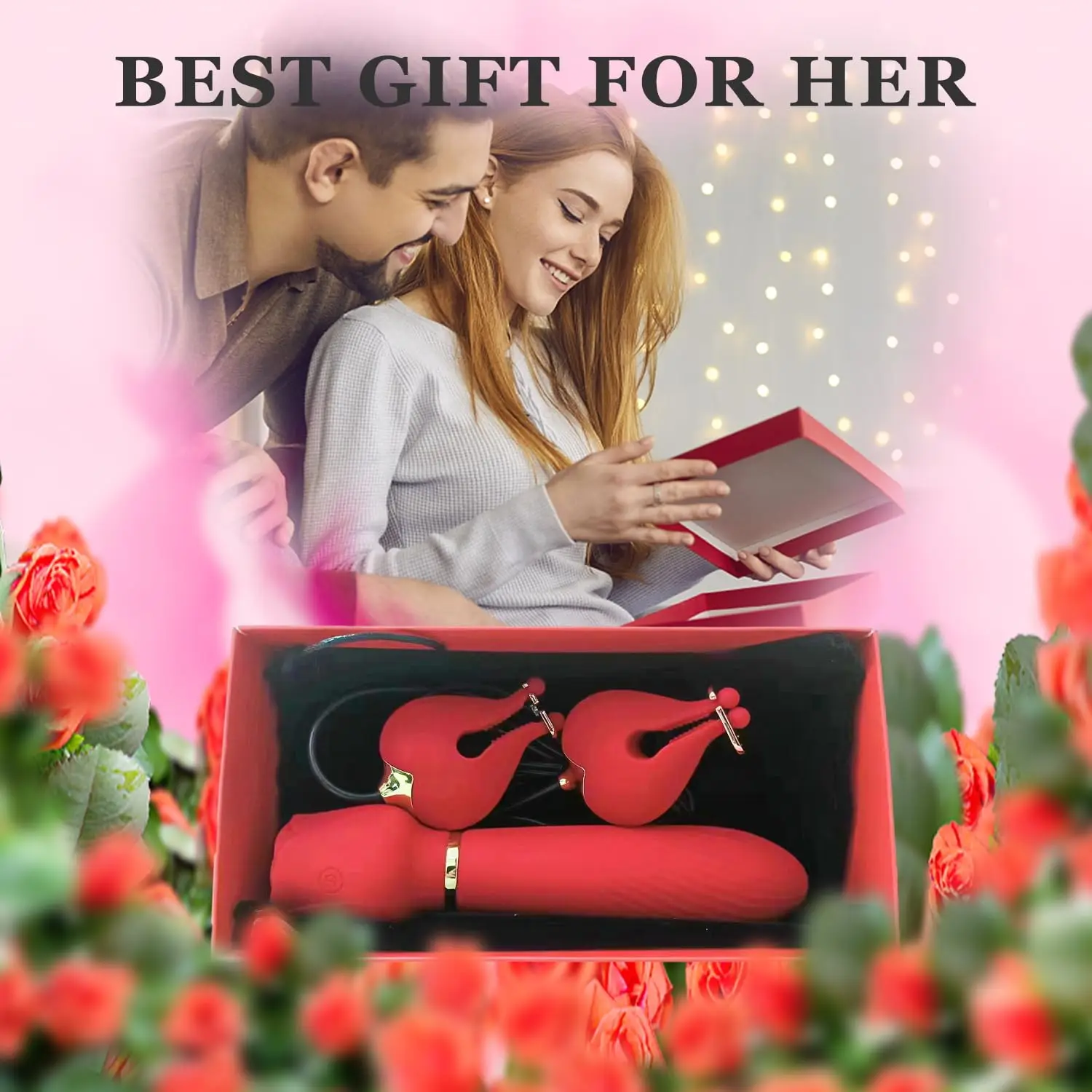 Chest Clips Vibrator for Women 2 in 1 Clitoris Stimulator Stick Dildo Nipple Clamps Ddsm Sex Toys for Couples Adult Unisex 18 Chest Clips Vibrator for Women 2 in 1 Clitoris Stimulator Stick Dildo Nipple Clamps Ddsm Sex Toys for Couples Adult Unisex 18