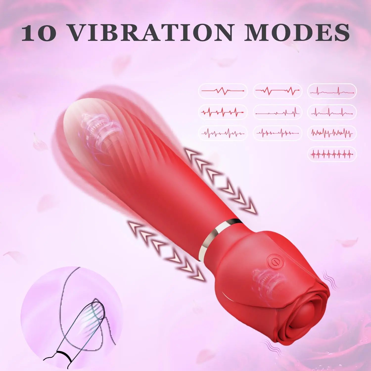Chest Clips Vibrator for Women 2 in 1 Clitoris Stimulator Stick Dildo Nipple Clamps Ddsm Sex Toys for Couples Adult Unisex 18