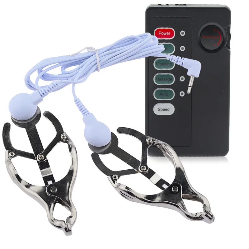 Metal Nipples Clamps Electric Shock Labium Clips Clit Stimulation Sex Toys For Women Men Couples Flirting Adult Games Products Metal Nipples Clamps Electric Shock Labium Clips Clit Stimulation Sex Toys For Women Men Couples Flirting Adult Games Products
