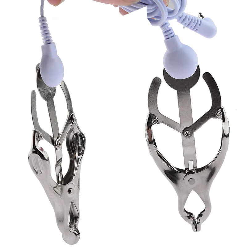 Metal Nipples Clamps Electric Shock Labium Clips Clit Stimulation Sex Toys For Women Men Couples Flirting Adult Games Products Metal Nipples Clamps Electric Shock Labium Clips Clit Stimulation Sex Toys For Women Men Couples Flirting Adult Games Products