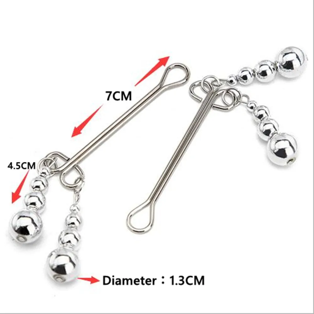 Adult Sex Tool Nipple Clamps Stimulator Breast First Clip Female Stimulation Clitoris Metal Restraint Bondage Bdsm Toys SM Goods