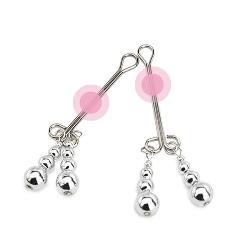 Adult Sex Tool Nipple Clamps Stimulator Breast First Clip Female Stimulation Clitoris Metal Restraint Bondage Bdsm Toys SM Goods
