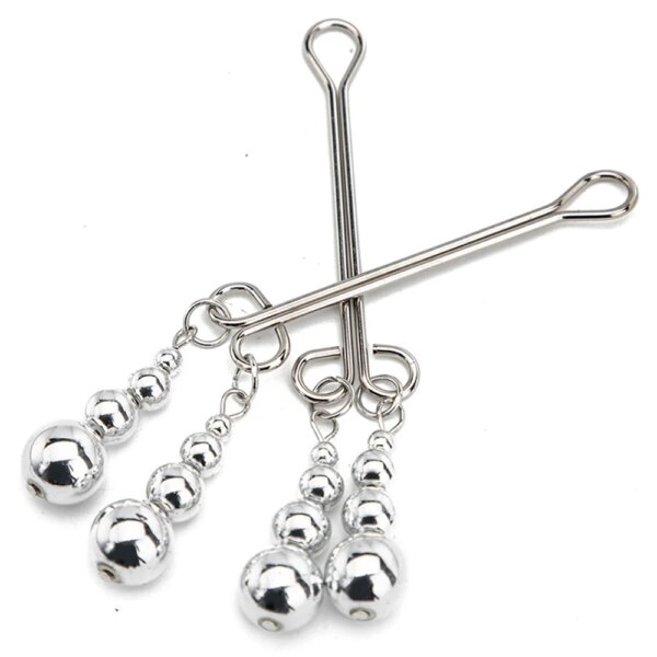 Adult Sex Tool Nipple Clamps Stimulator Breast First Clip Female Stimulation Clitoris Metal Restraint Bondage Bdsm Toys SM Goods