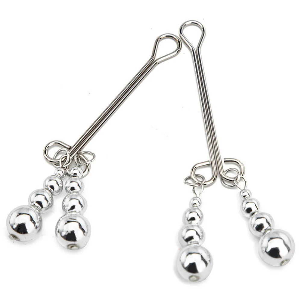 Adult Sex Tool Nipple Clamps Stimulator Breast First Clip Female Stimulation Clitoris Metal Restraint Bondage Bdsm Toys SM Goods