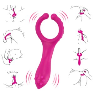 2019 Silicone G Spot Stimulate Vibrators Dildo Nipple Clip Masturbate Vibrator Adults Sex Toys For Women Men Couple