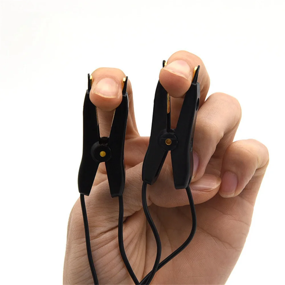 Adults Electric Shock Nipple Clamps Electrical Stimulator Electro Labia Clip Clitoris Massager E-stim Slave Sex Toys