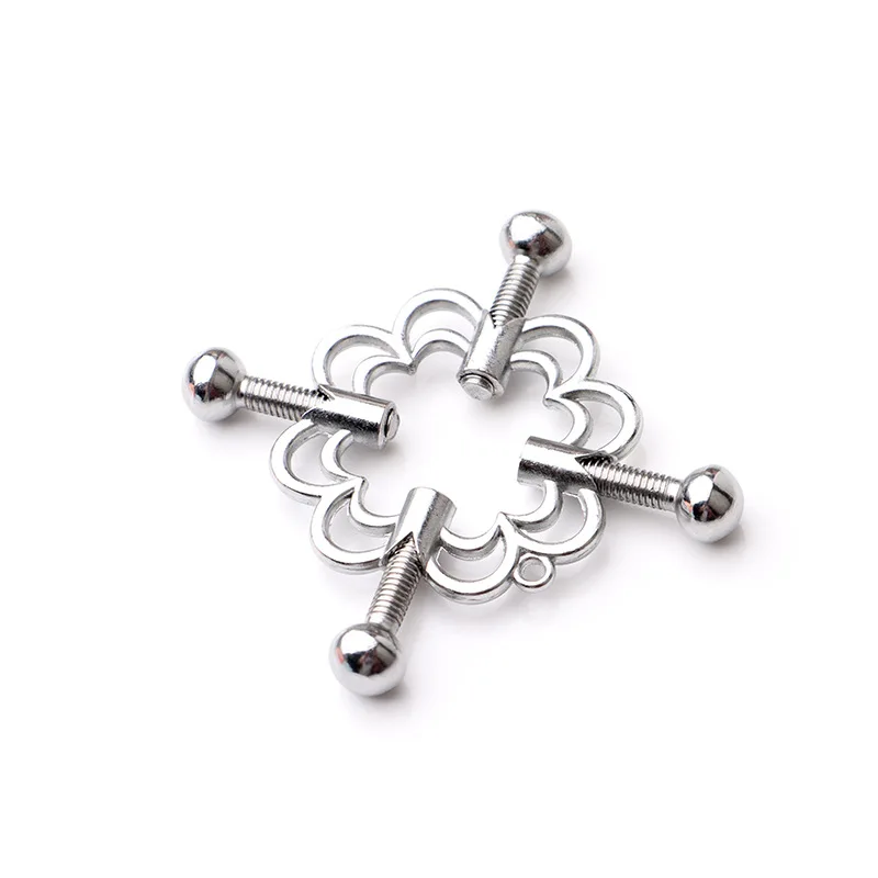 Metal Nipple Clips Stimulator Breast Clamps Bondage Restraints Flirting Teasing BDSM Women Slave Couples Play Sex Toys