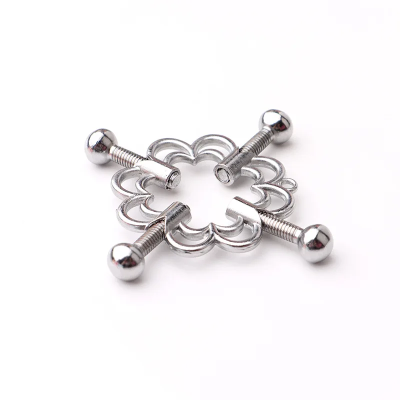 Metal Nipple Clips Stimulator Breast Clamps Bondage Restraints Flirting Teasing BDSM Women Slave Couples Play Sex Toys