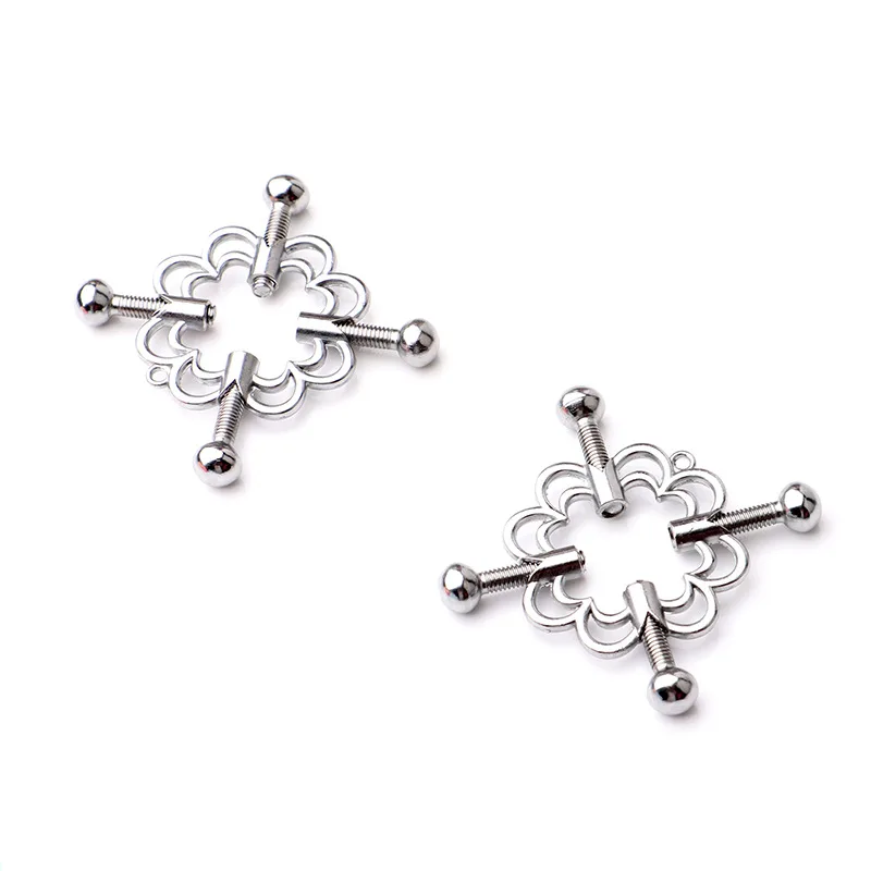 Metal Nipple Clips Stimulator Breast Clamps Bondage Restraints Flirting Teasing BDSM Women Slave Couples Play Sex Toys