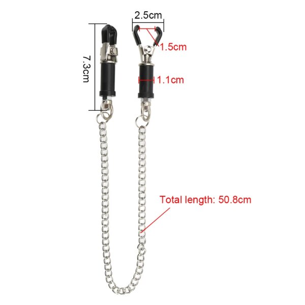 Adjustable Metal Nipple Clips Adult Games Breast Bondage Play Clamps Sex Toys for Couple Nipple Stimulator