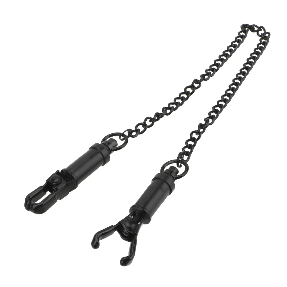 IKOKY Adjustable Metal Nipple Clips Adult Games Breast Bondage Play Clamps Sex Toys for Couple Nipple Stimulator