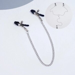 Metal Nipple Clamp With Metal Chain for Women Fetish To Breast Labia Clip Stimulation Massager Bdsm Bondage Sex Products Adult