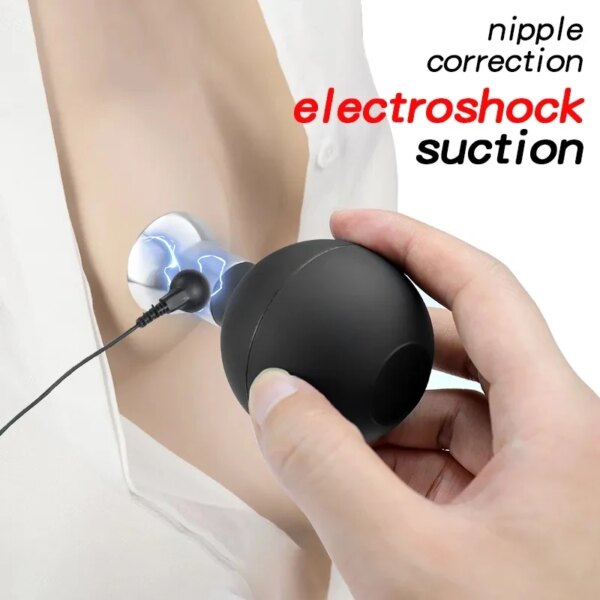 Electric Shocker Nipple Sucker/Clamps Electro Stimulator Nipples Pussy Breast Clit Masturbator Bdsm Sex Toys For Couple Flirt