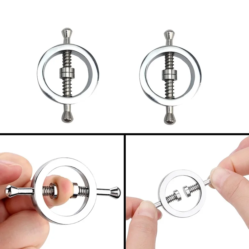 Metal nipple clips Stimulator Female breast nipple Clamps Bondage Restraints Flirting Teasing women sex toy slave Couple play Metal nipple clips Stimulator Female breast nipple Clamps Bondage Restraints Flirting Teasing women sex toy slave Couple play